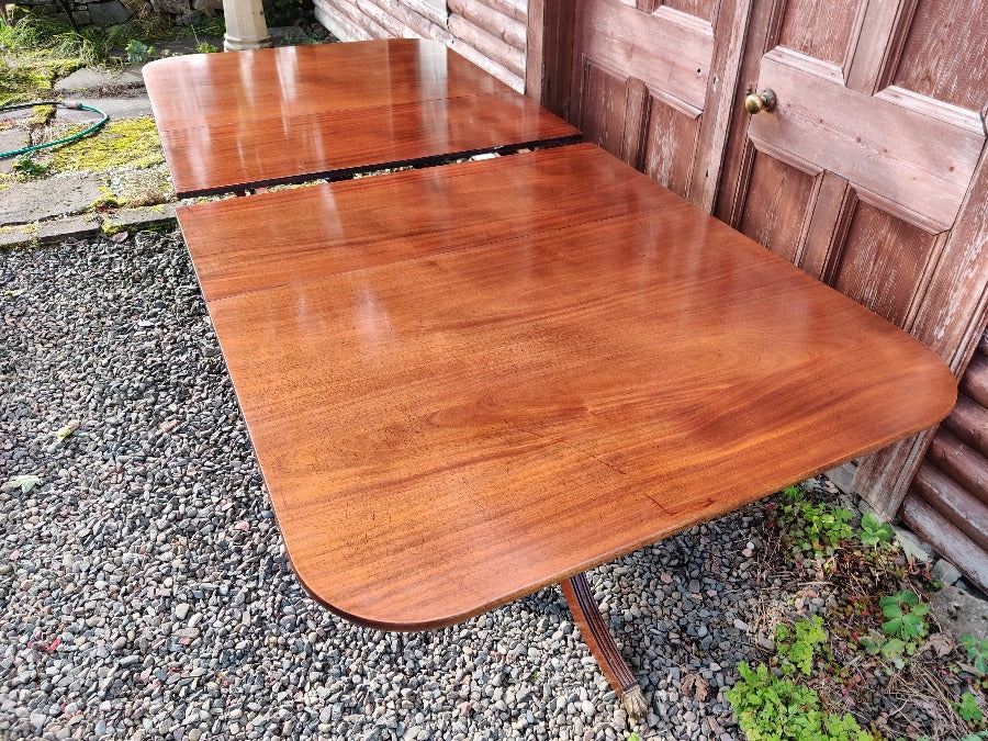Large Georgian Style Twin Pedestal Dining Table