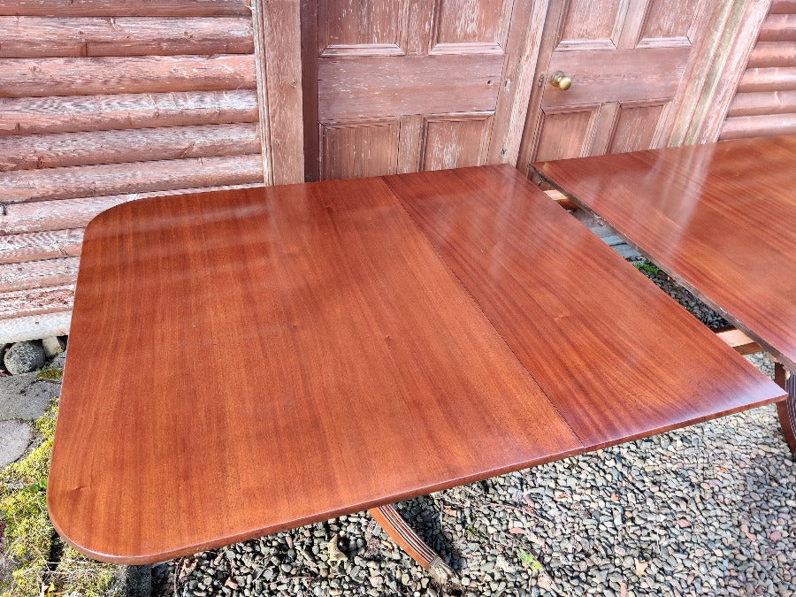 Large Georgian Style Twin Pedestal Dining Table