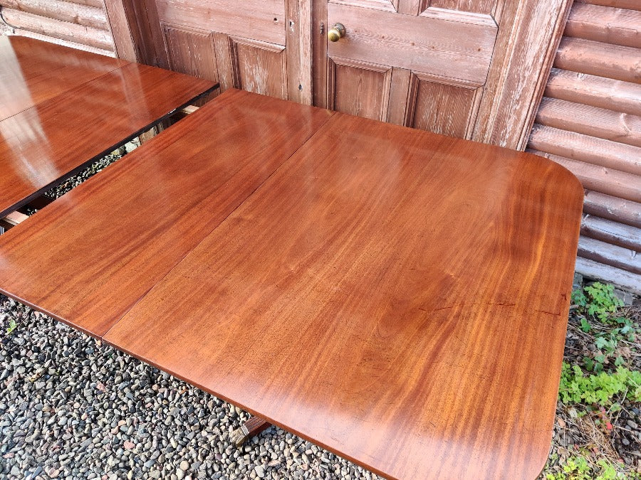 Large Georgian Style Twin Pedestal Dining Table