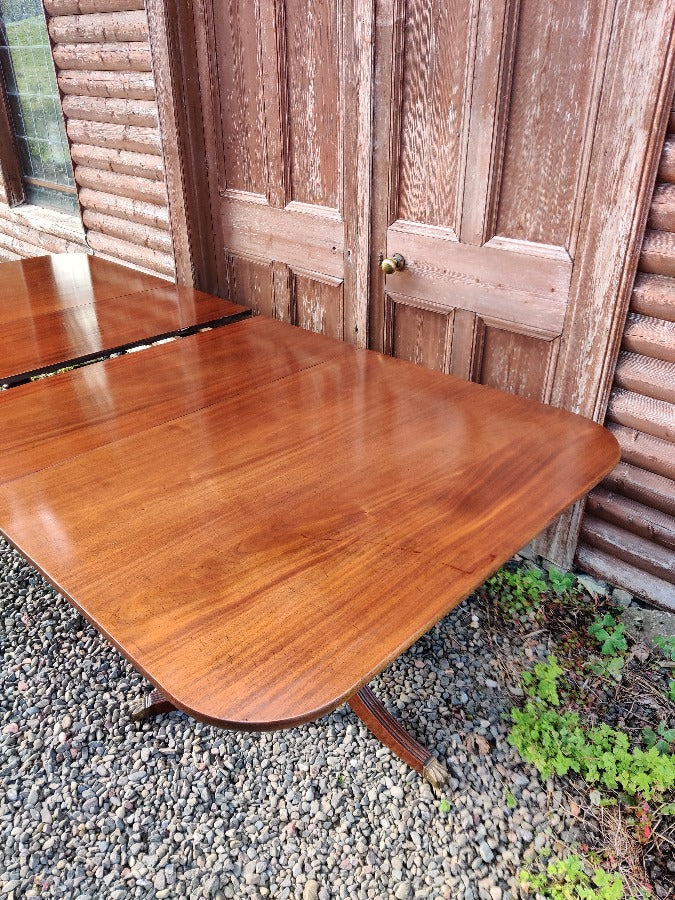 Large Georgian Style Twin Pedestal Dining Table