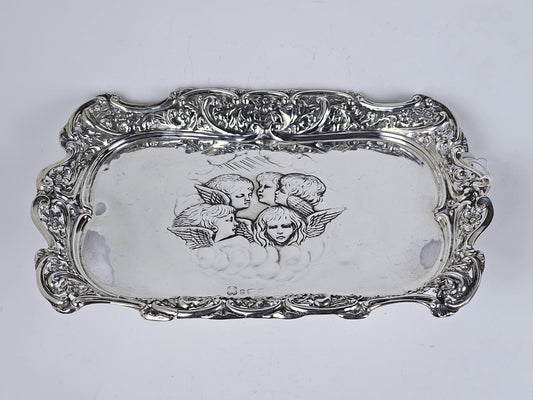 antique silver tray