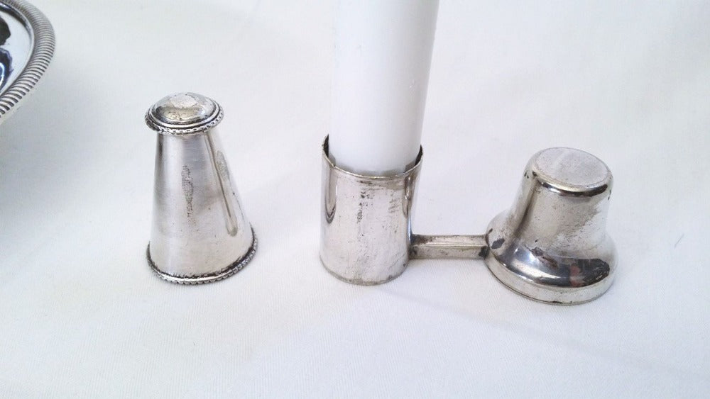 Chamberstick - Candlestick - Silver plate