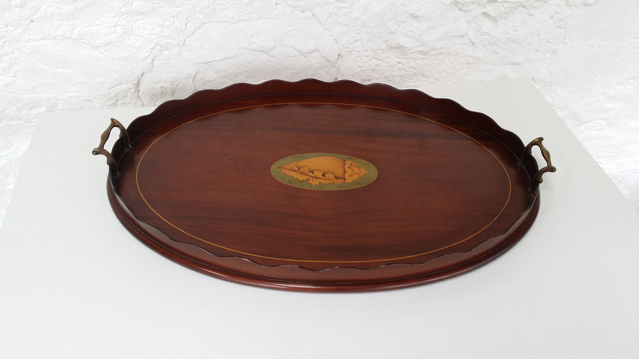 vintage inlaid tray