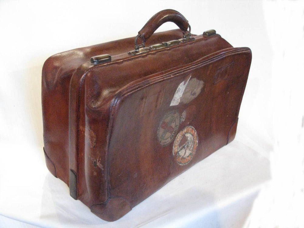 Sold at Auction: HARRODS LTD. MAKERS, LONDON A VINTAGE LEATHER