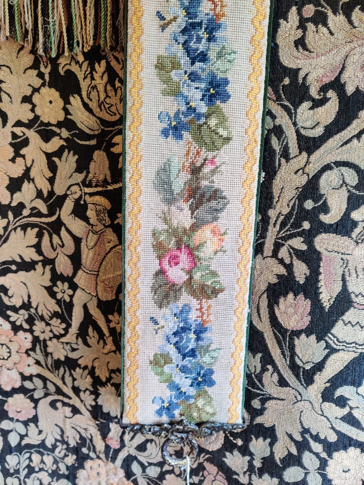 Vintage Needlepoint Bell Pull