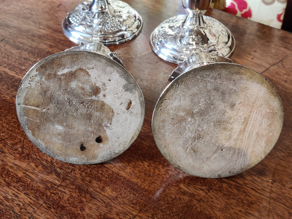 Vintage Silver Candlesticks