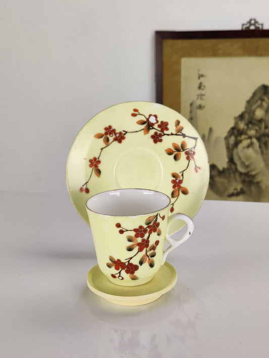 Vintage Coffee Can & Saucer