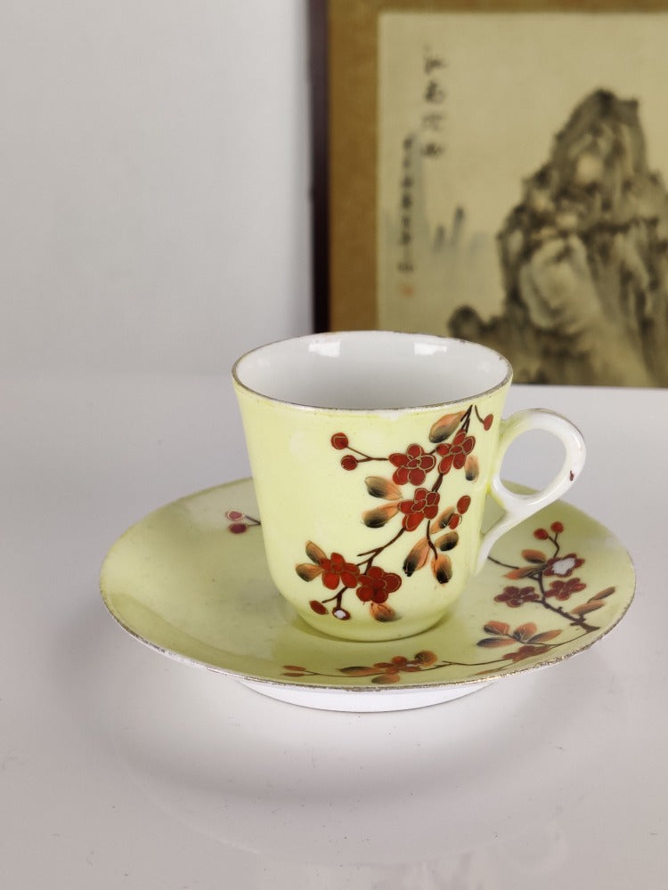 Vintage Coffee Can & Saucer