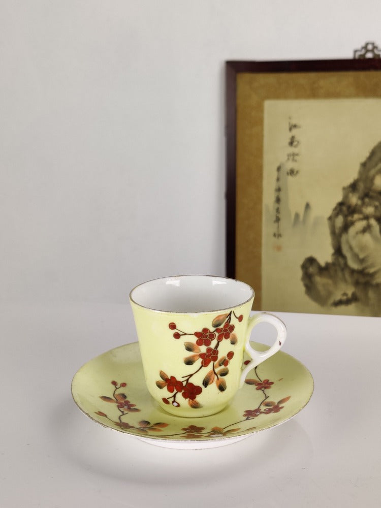 Vintage Coffee Can & Saucer