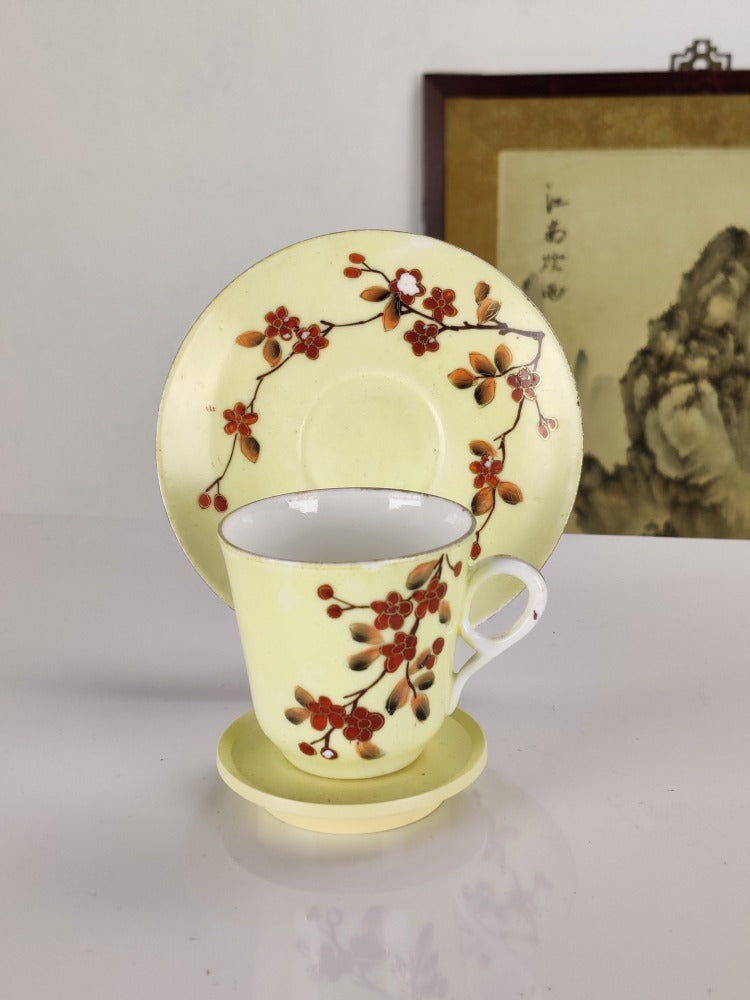 Vintage Coffee Can & Saucer