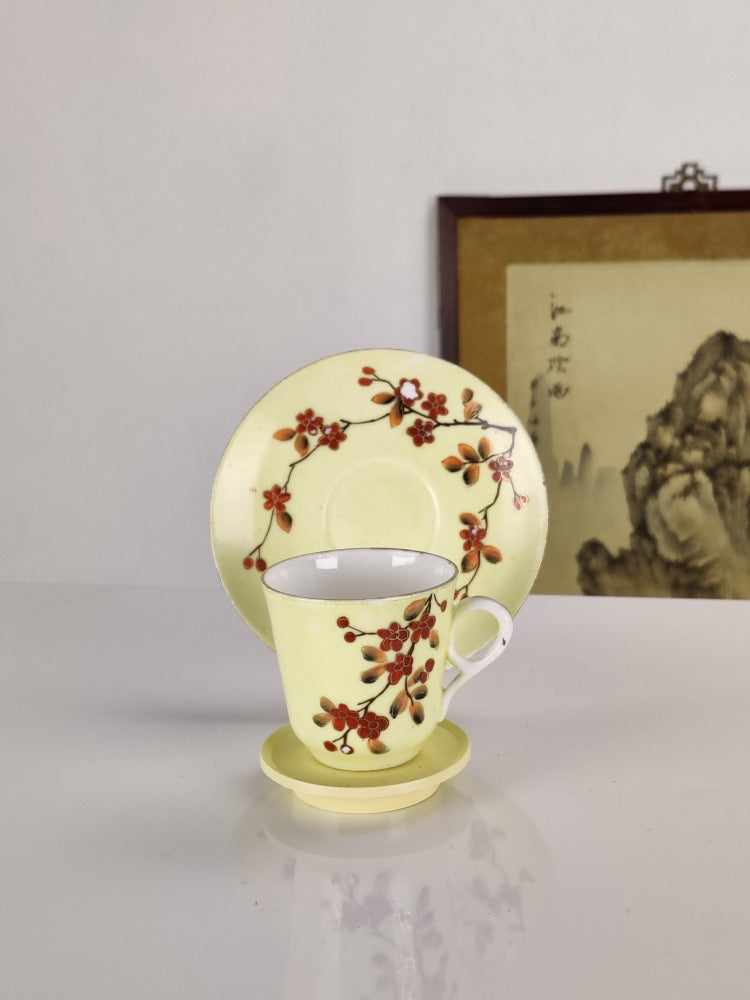 Vintage Coffee Can & Saucer