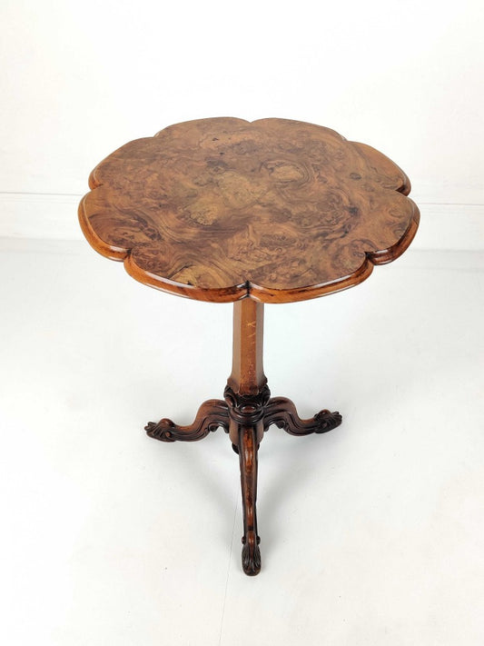 Antique walnut side table
