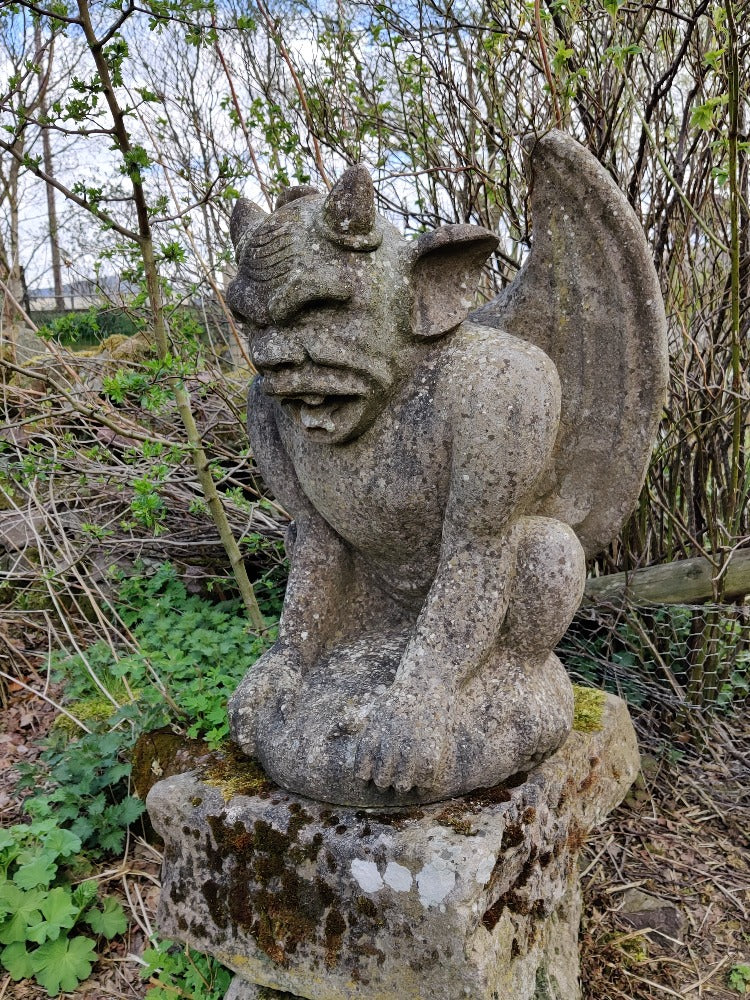 Large Carved Stone Statues