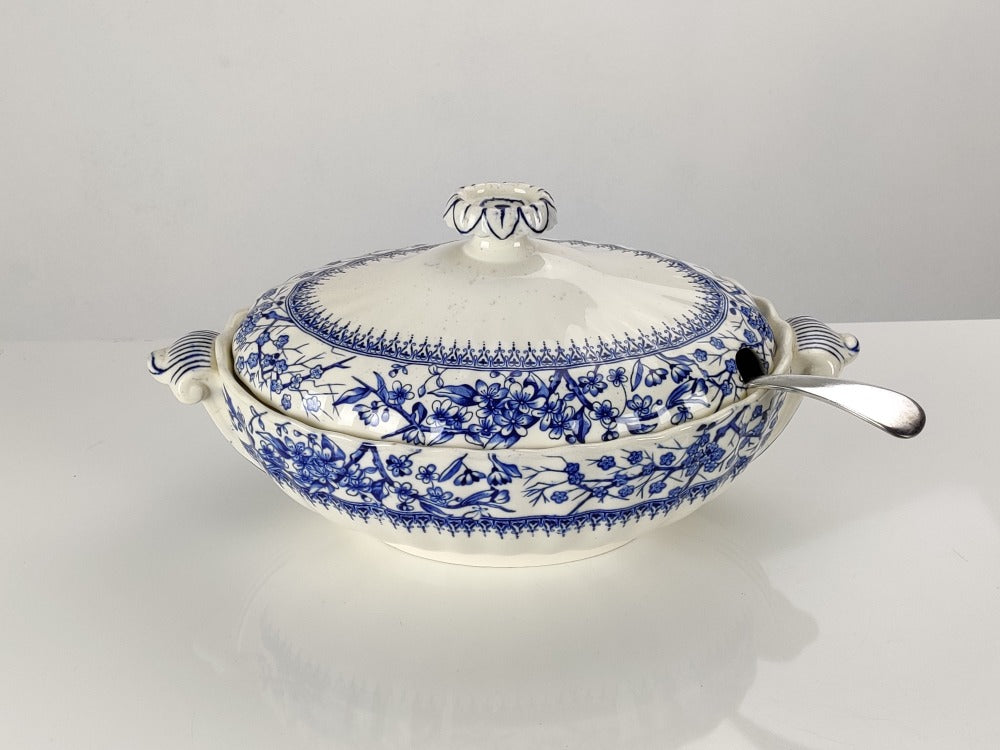 Antique Blue & White Tureen