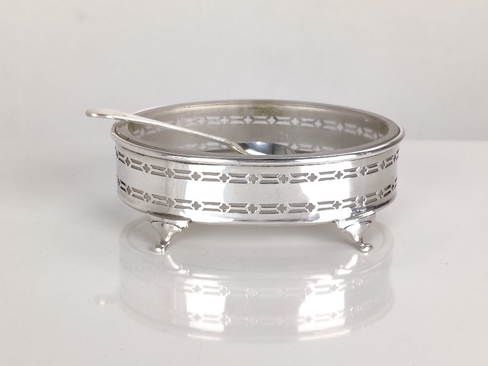 Silver plate salt cellar