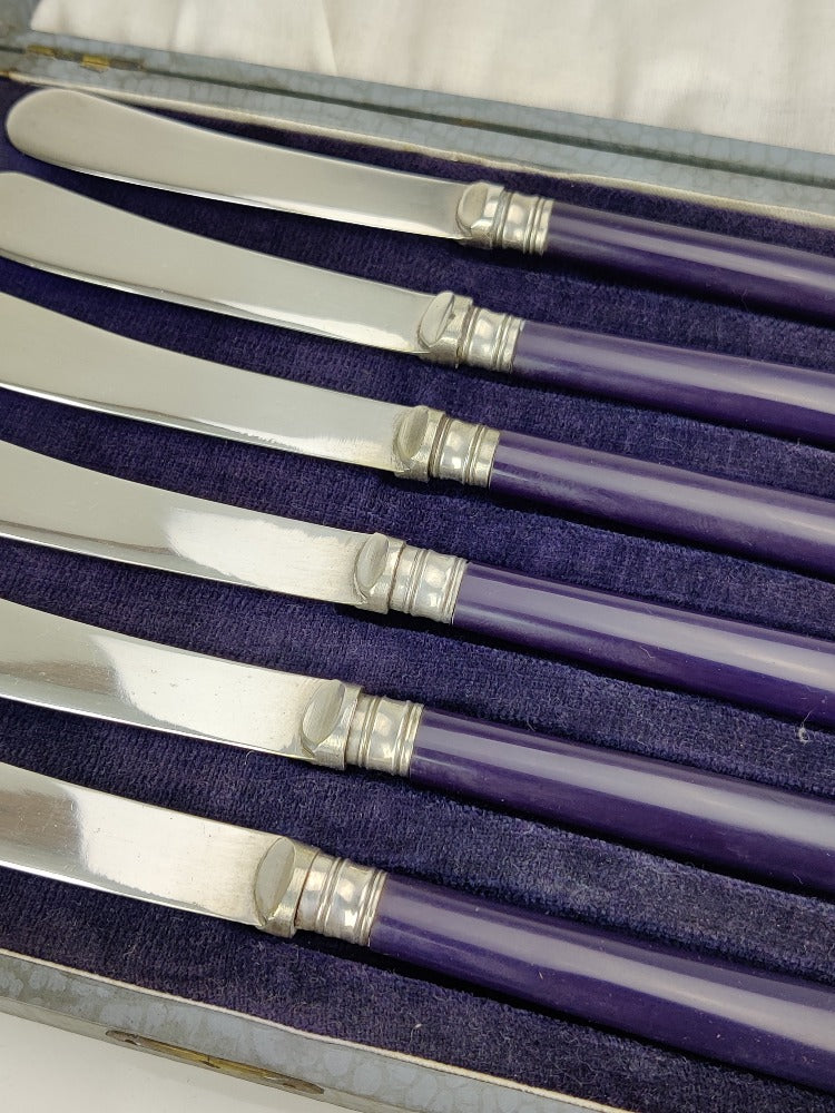 silver plated knives