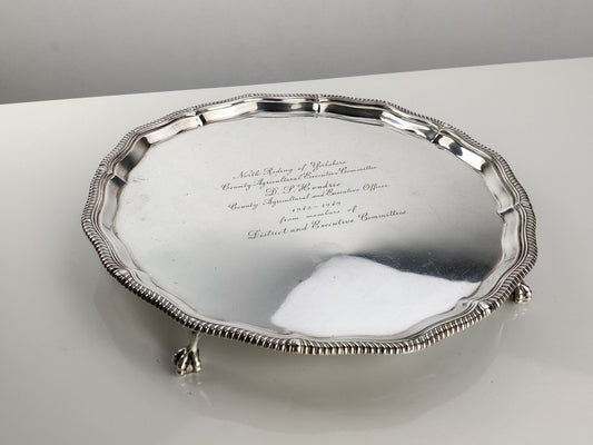 Silver Salver Sheffield 1930