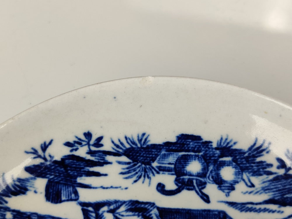 Worcester Blue and White Saucer