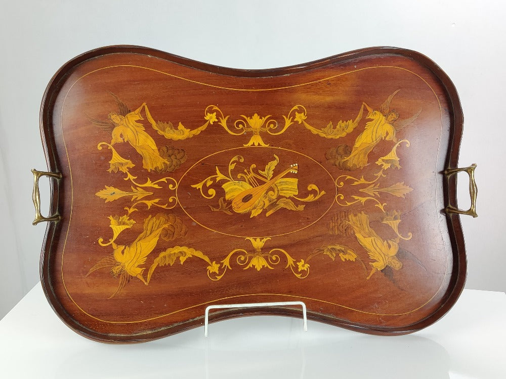 Marquetry tray