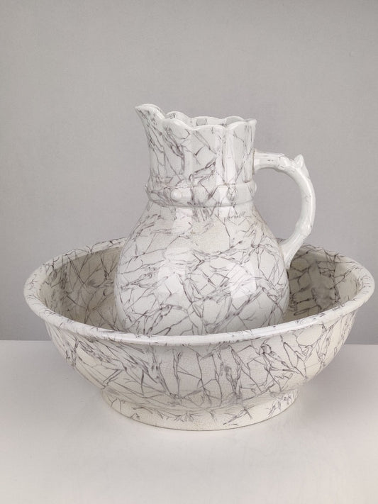 antique ewer and basin