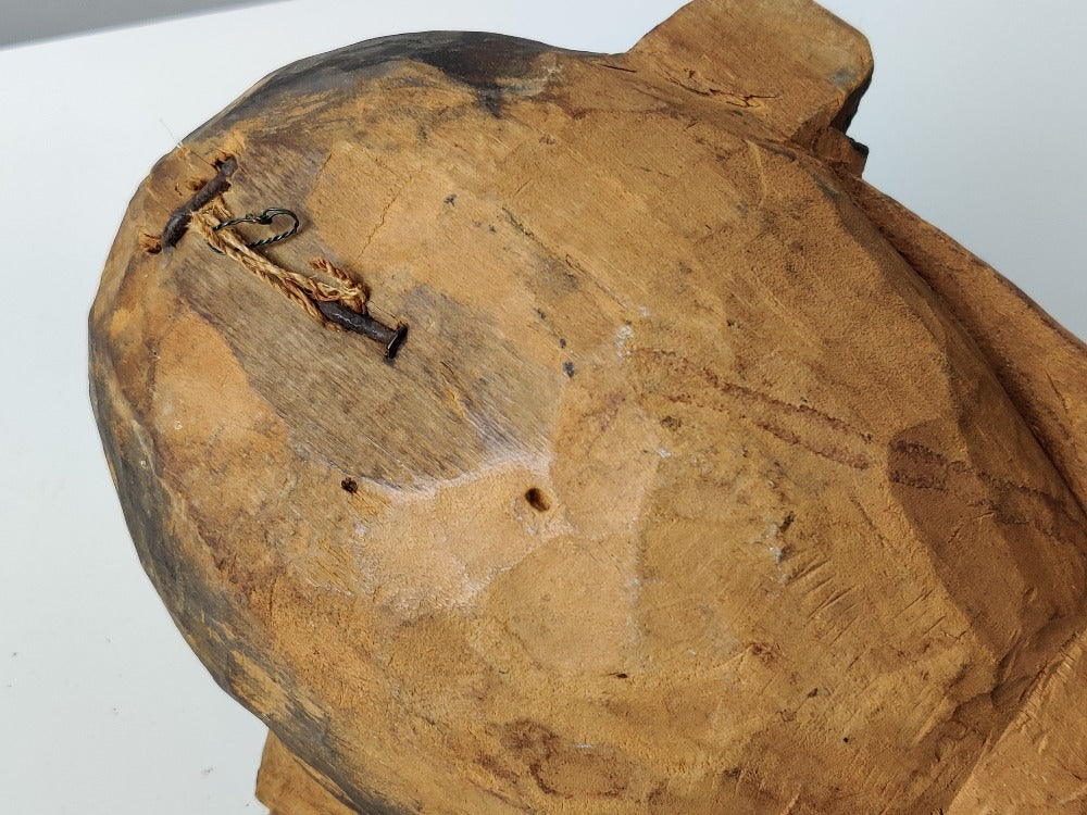 Polychrome African Carved Head