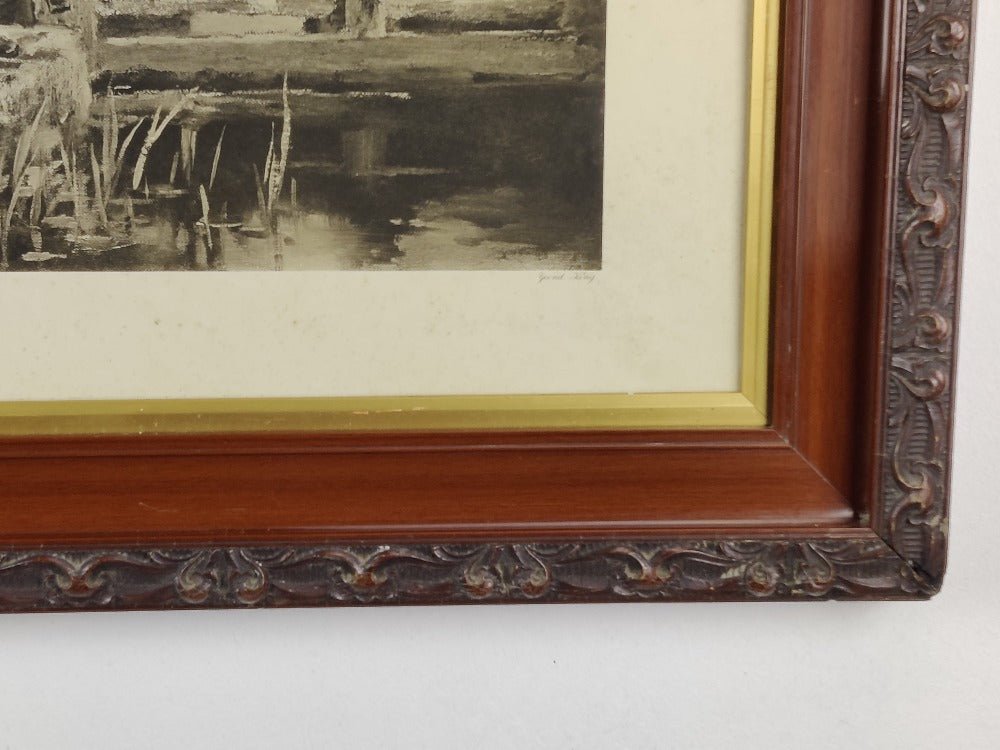Lithograph - Antique Framed