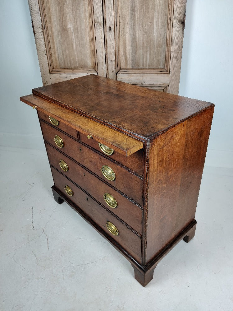 vintage oak chest of drawers