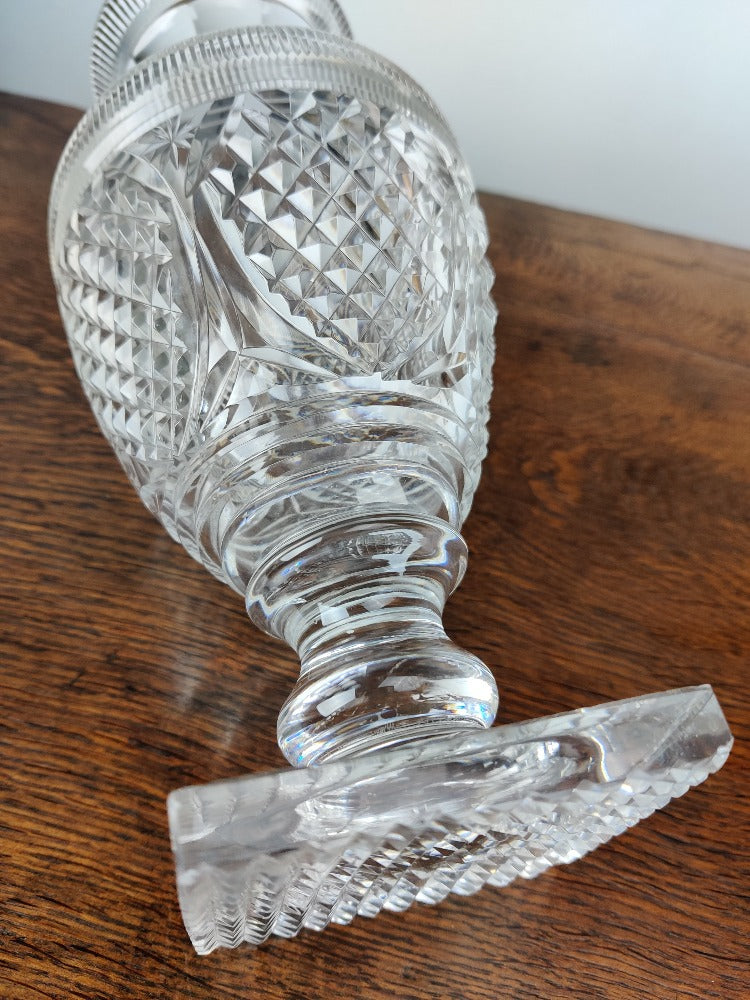 Vintage Cut Glass Vase