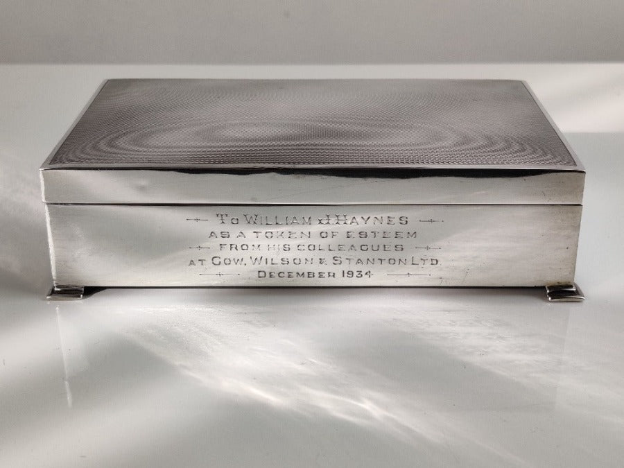 antique silver box