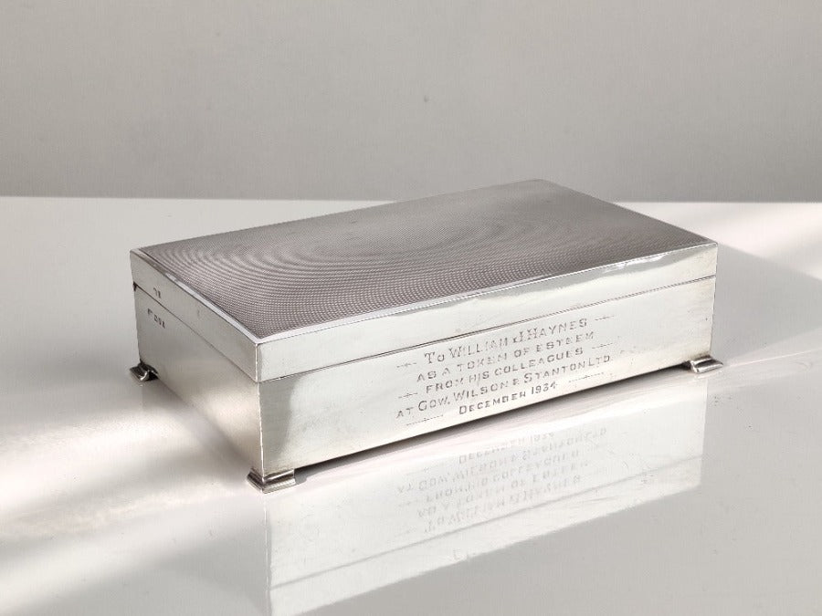 Silver cigarette case