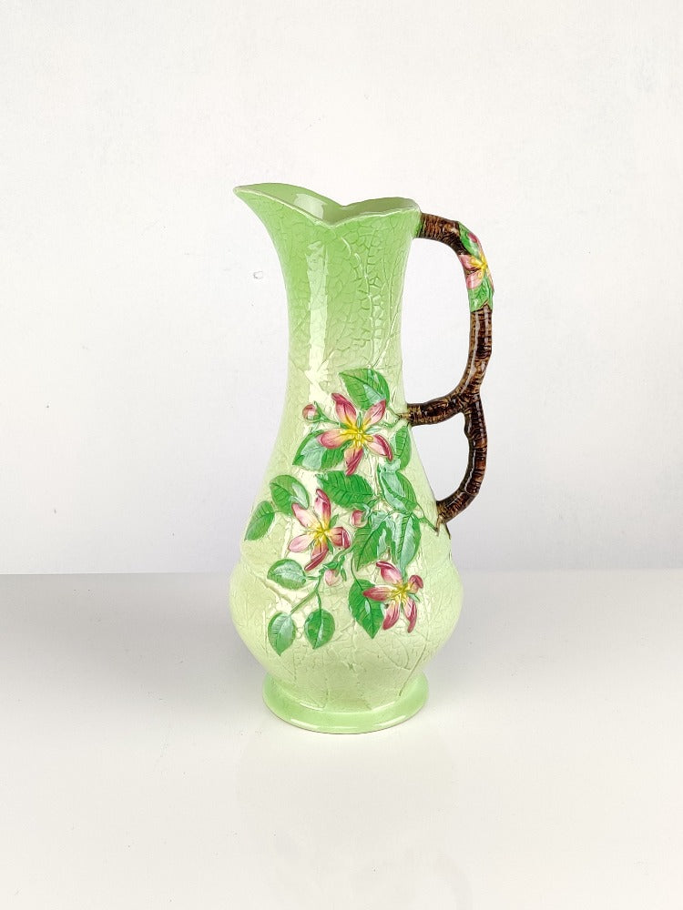 Carlton Ware green apple blossom jug