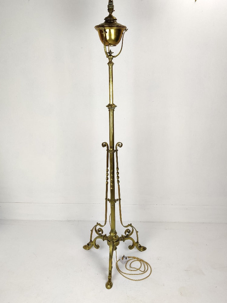 Electric Lamp - Brass Rise and Fall