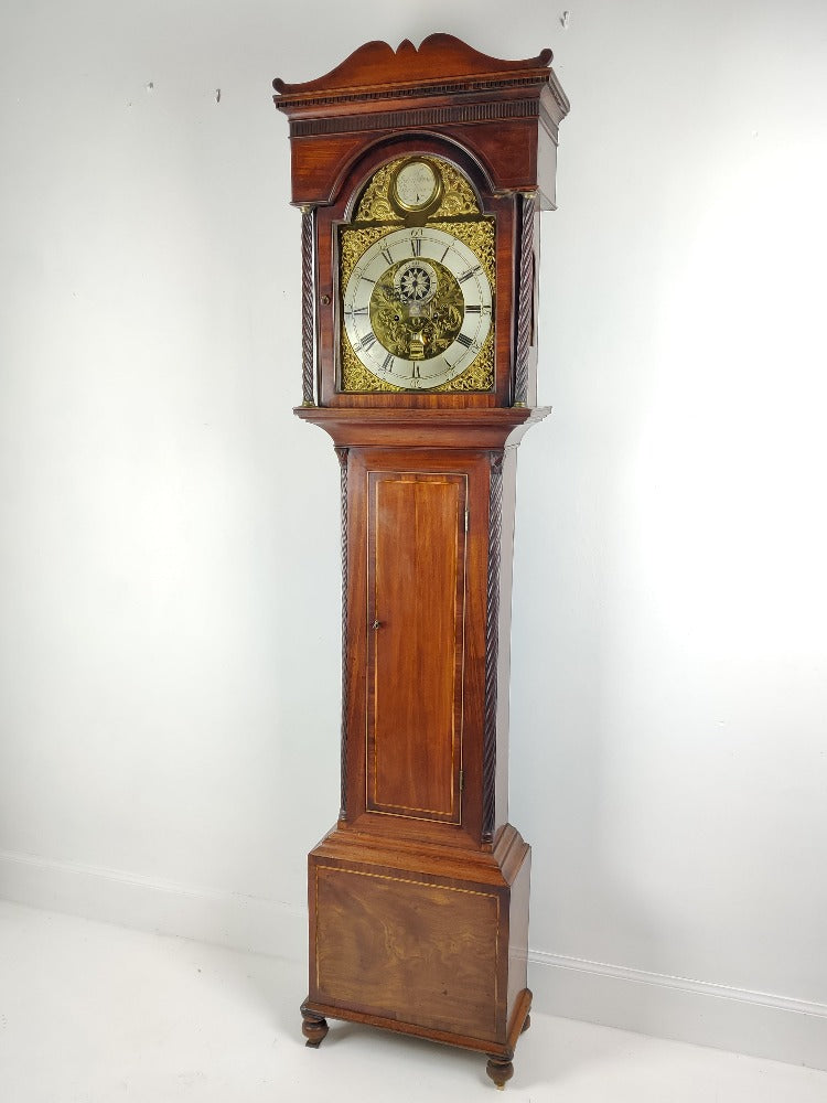 Mahogany grandfather clock