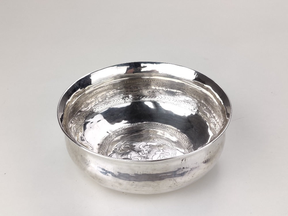 Indian silver bowl