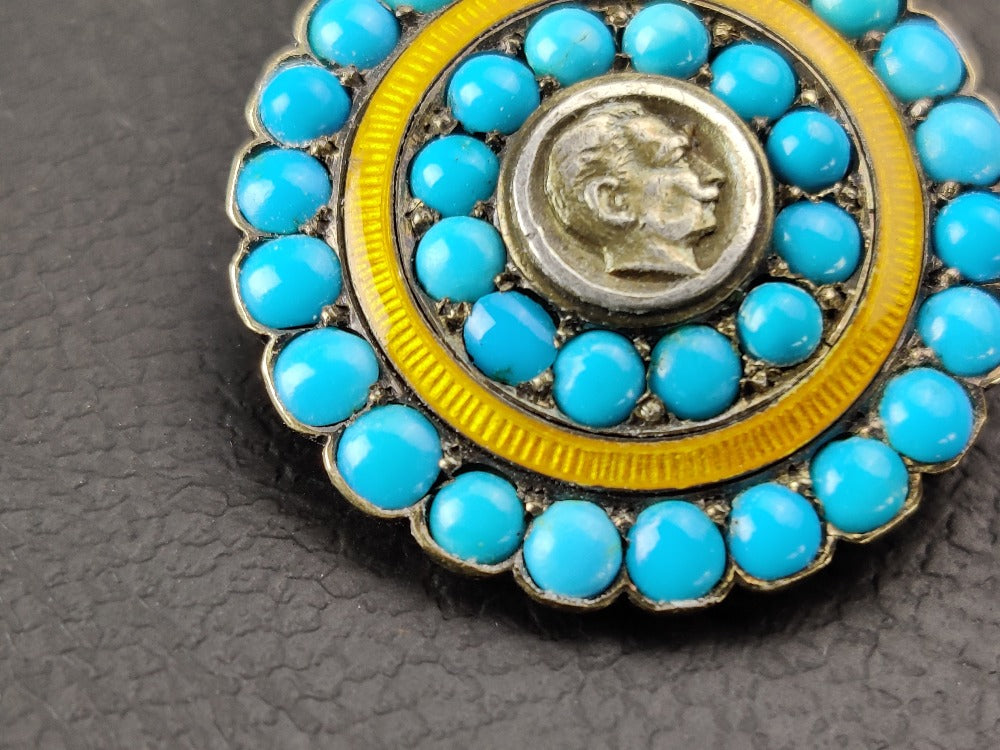 Brooch - Antique Turquoise