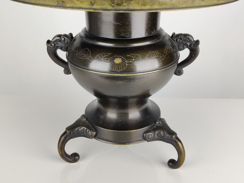 Ikebana Vase - Japanese Bronze