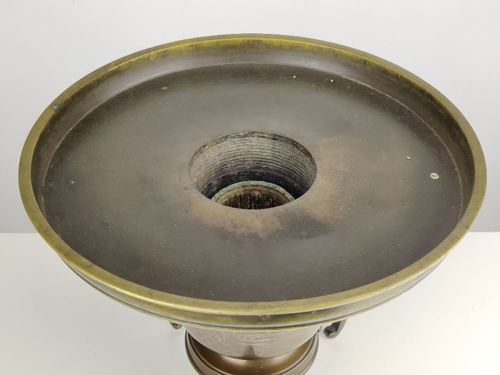 Ikebana Vase - Japanese Bronze
