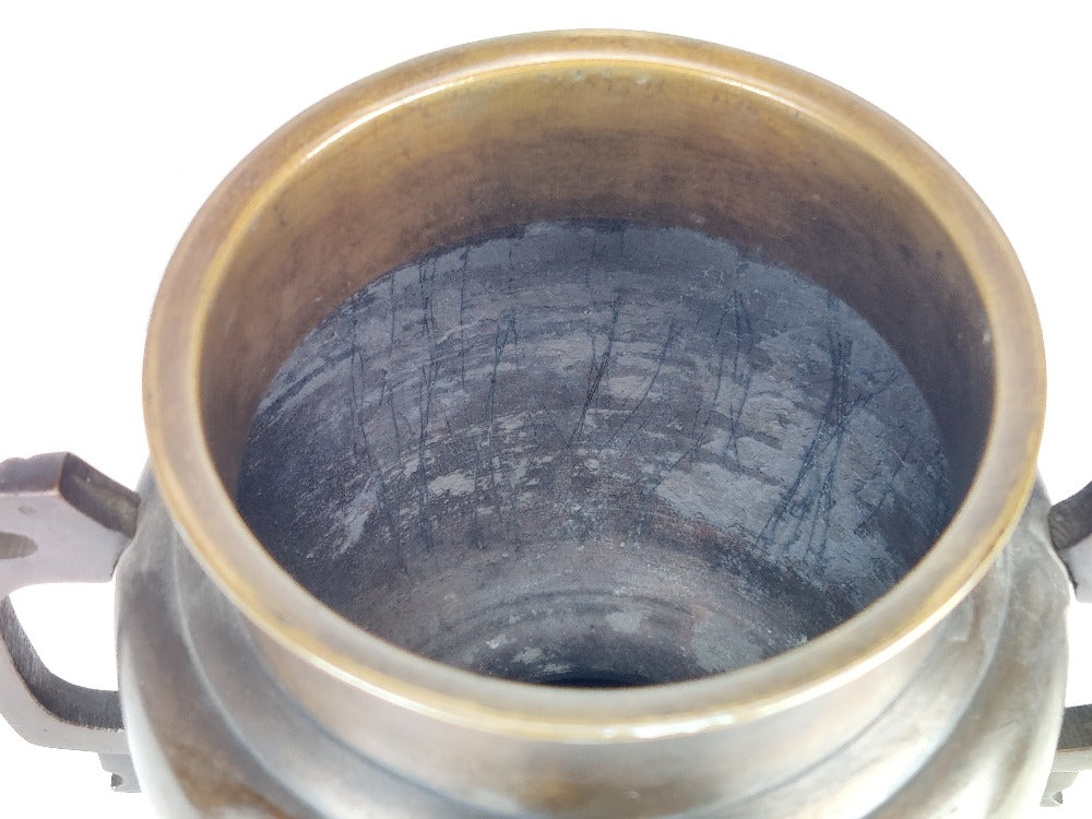 Ikebana Vase - Japanese Bronze