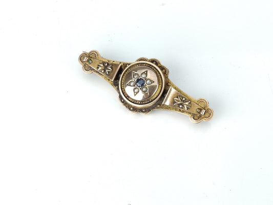 Gold Locket Brooch - Sweet Heart