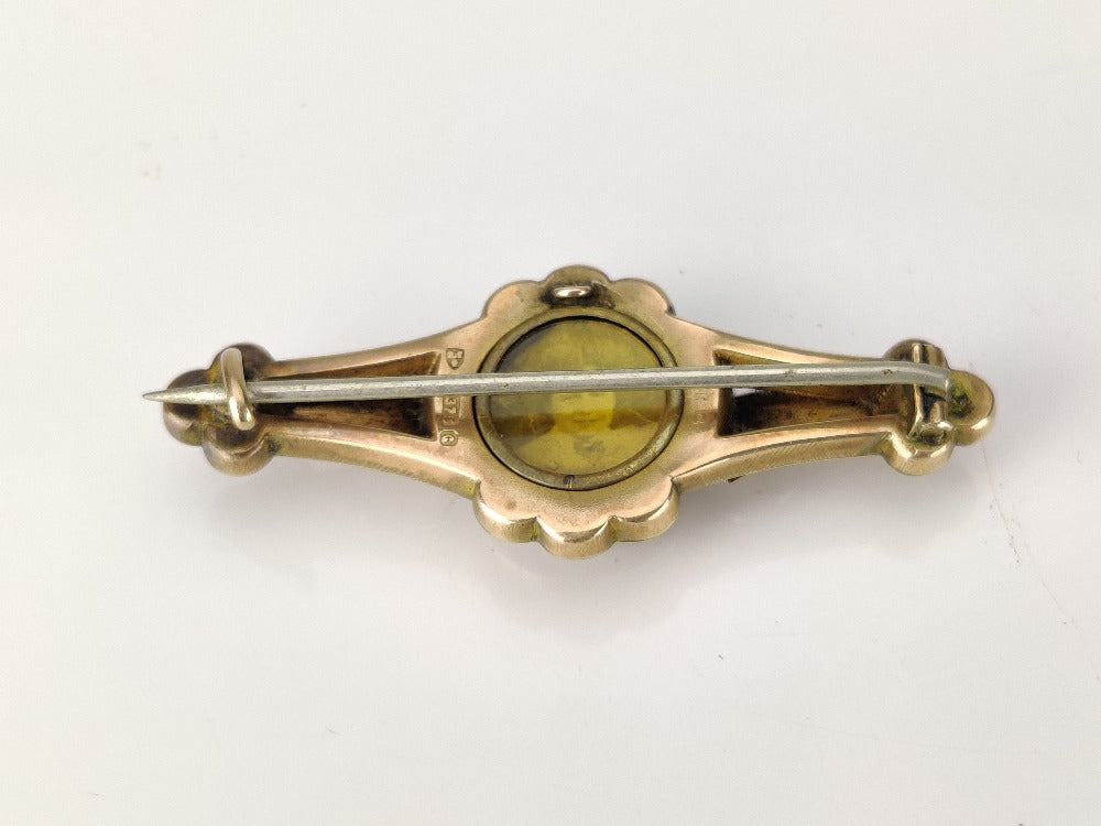 Gold Locket Brooch - Sweet Heart
