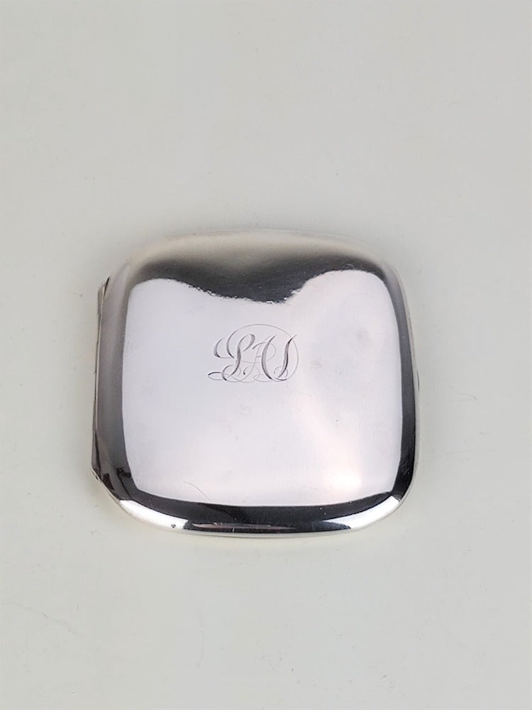 vintage silver card case