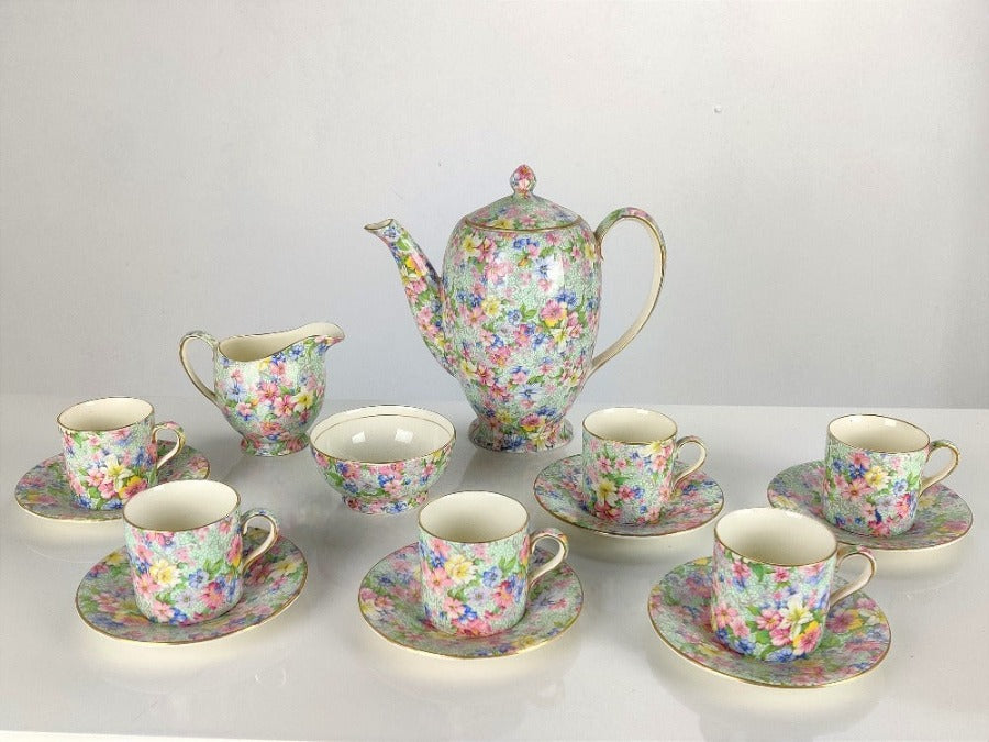 Royal Winton coffee set