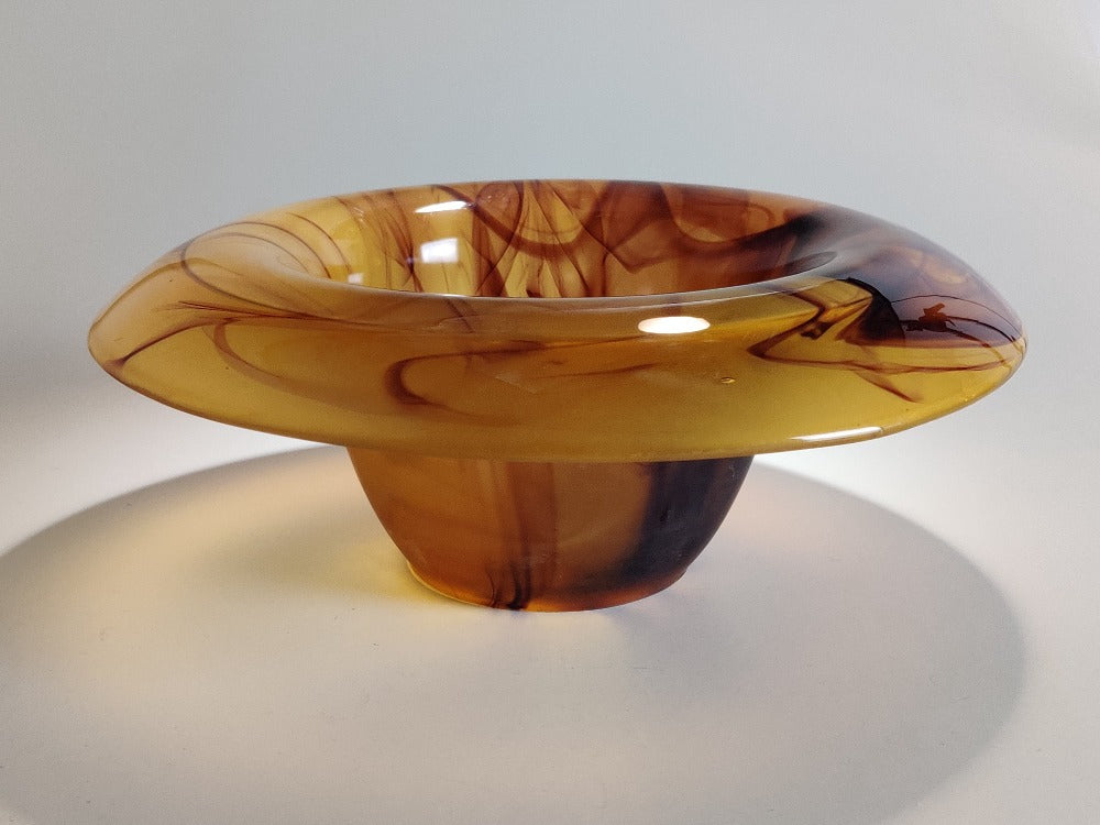 Art Deco Glass Rose Bowl - Davidson