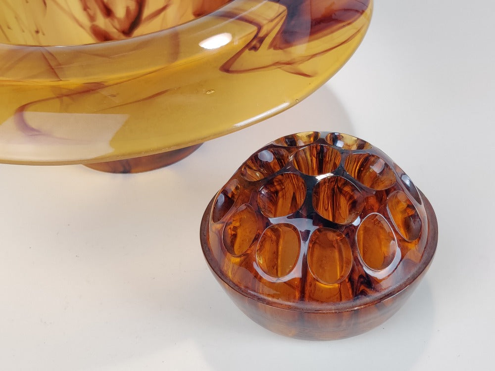 vintage glass rose