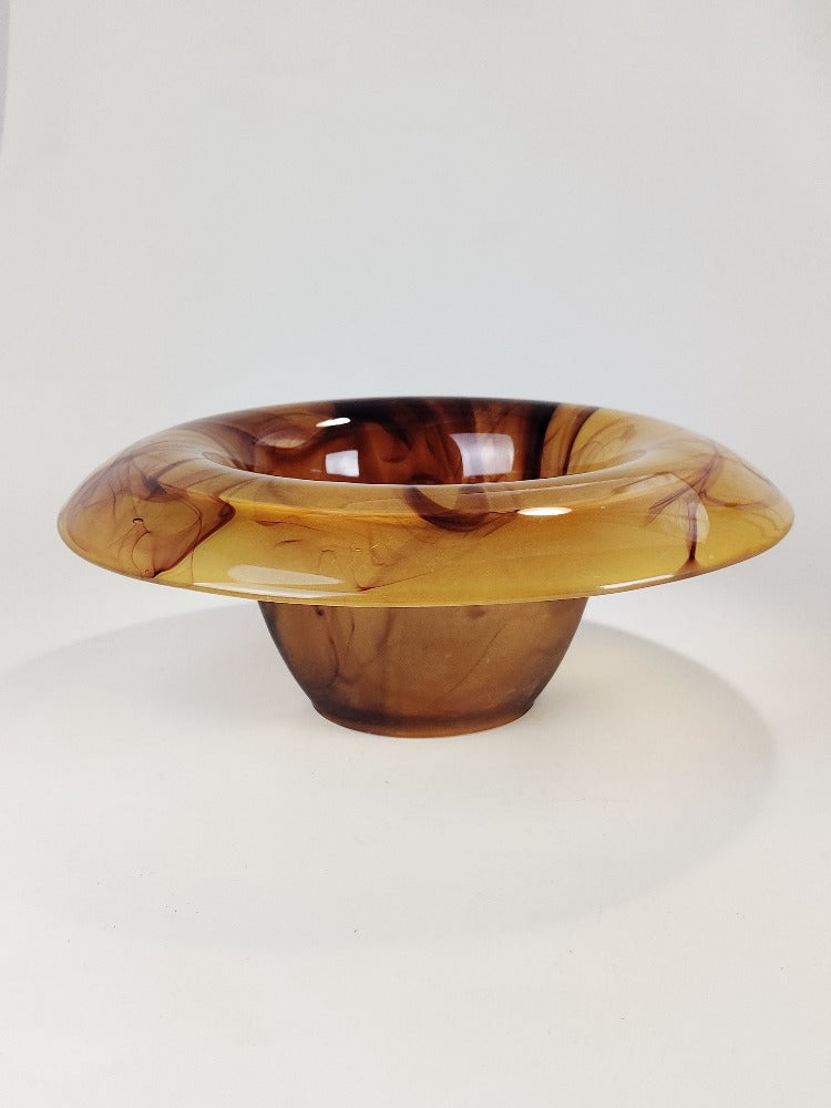 Art Deco Glass Rose Bowl - Davidson