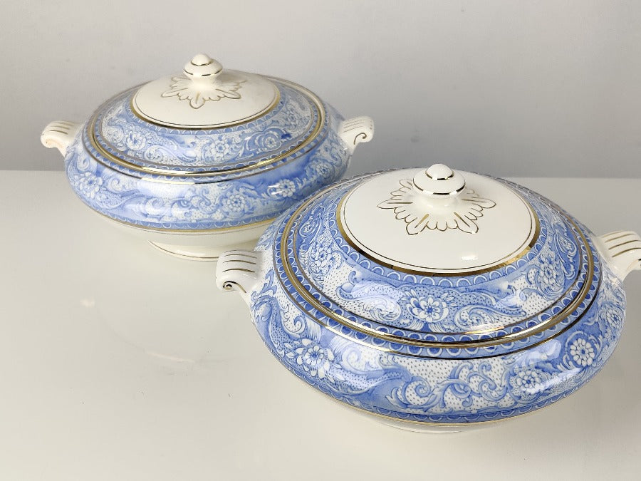 Antique blue & white tureens