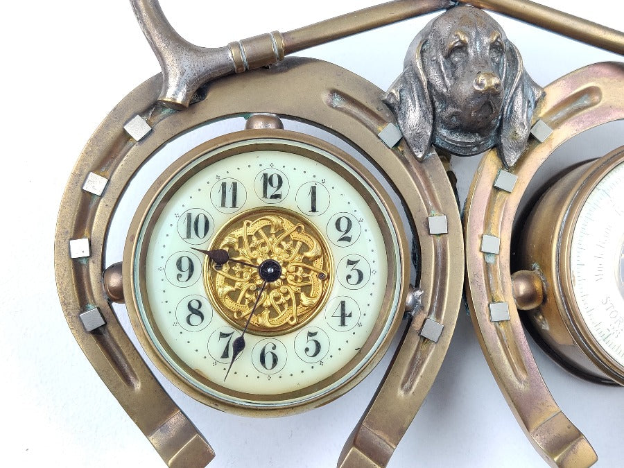 Combination Clock & Aneroid Barometer