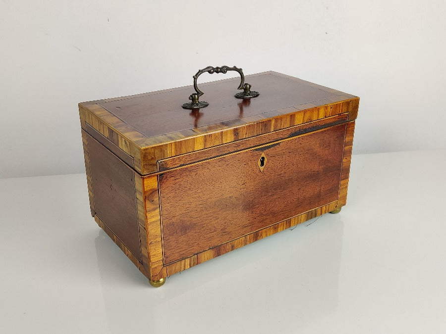 vintage tea caddy