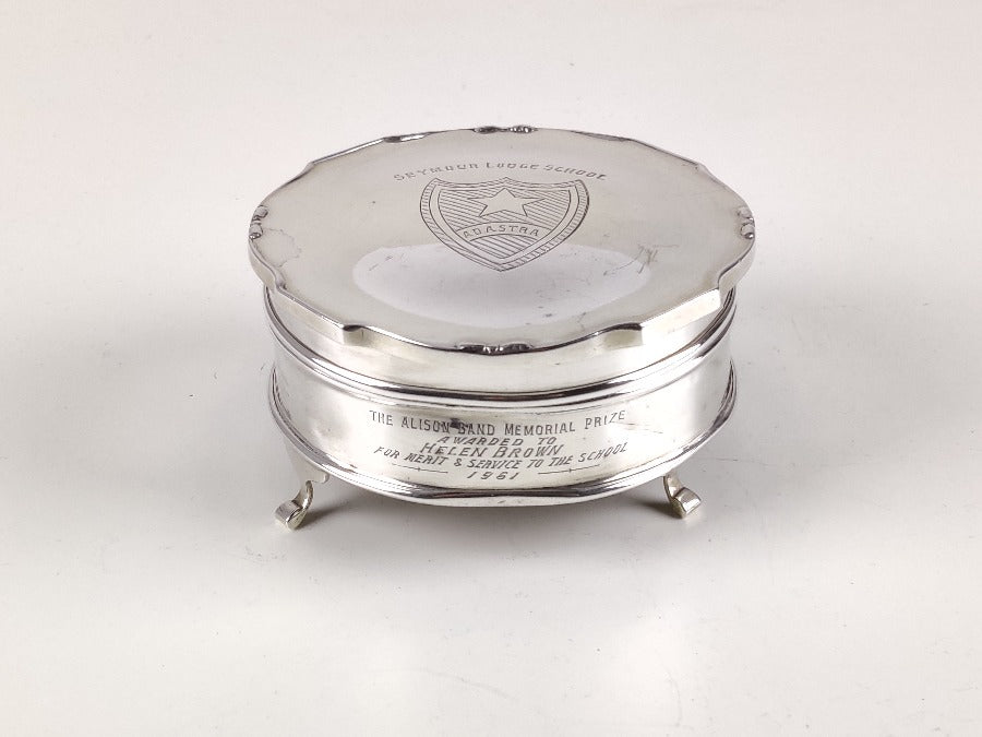 Silver Trinket Box - School Award