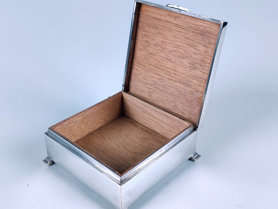 sterling silver cigarette box